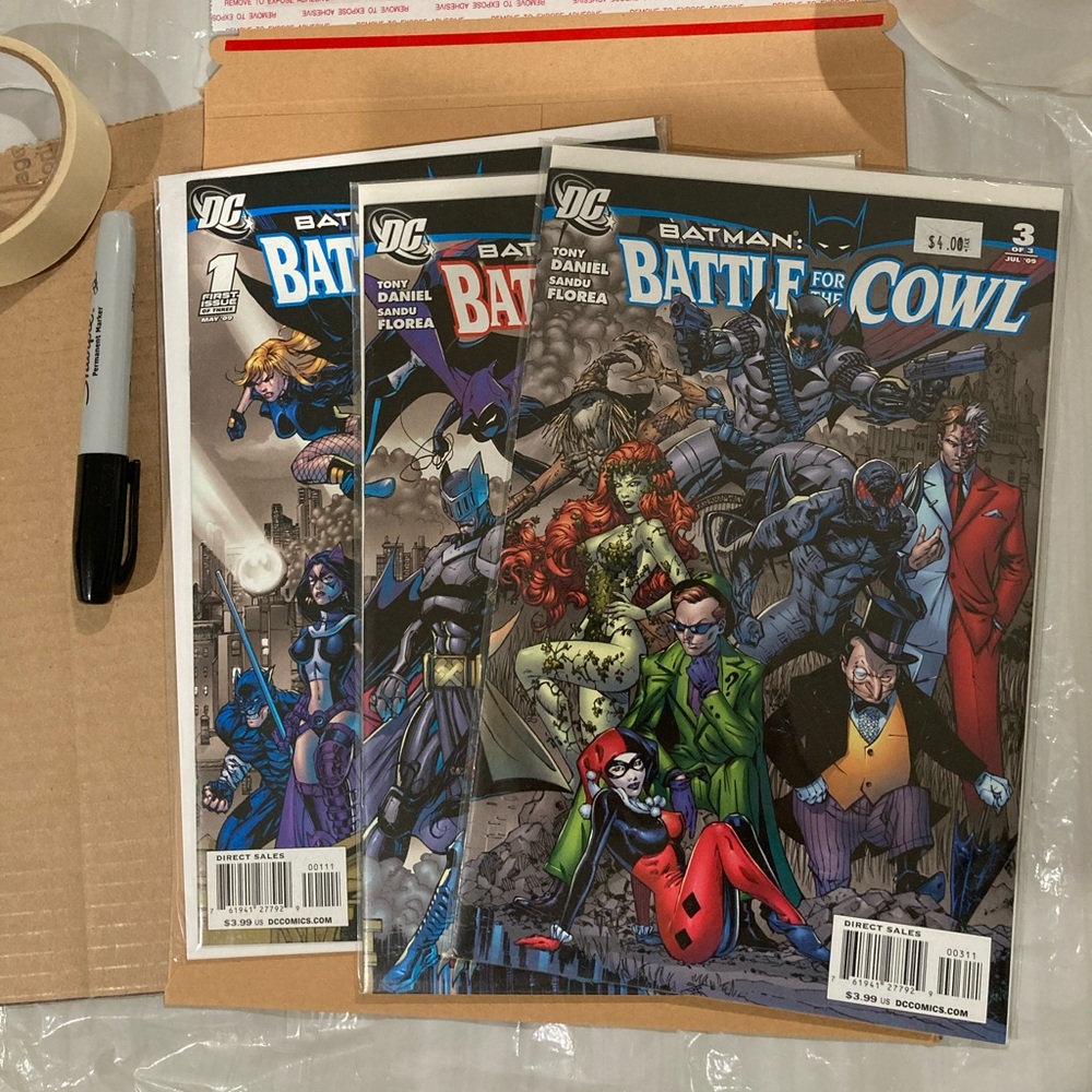 Batman Battle for the Cowl 3 issue set